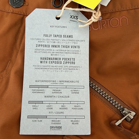 NWT Burton ladies/ girls snow pants size ladies xxs - Picture 7 of 8